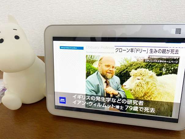 高齢者の見守り介護　アレクサでニュースを見る