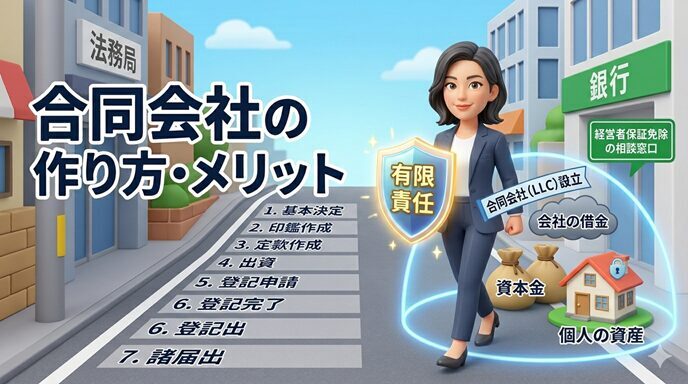 個人で働く人の合同会社作り方ガイド